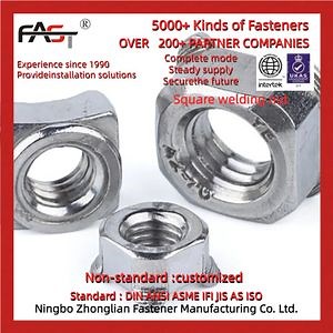 [Hot Item] Square Welding Nut - Customizable Size & Thread Pitch