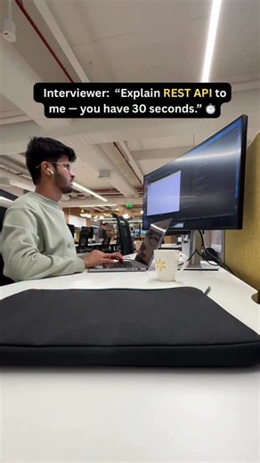 Bhavesh Vaswani on Instagram: "In the simplest way 👇🏻 REST API is a standard way for two systems to talk to each other over the internet using HTTP. Think of it like shopping online 🛒 👉🏻 You browse products → place order → get delivery. 👉🏻 Same way: App sends a request → server processes it → app gets data. REST = Representational State Transfer ✅ R – Representational You don’t send raw data — you send representations like JSON or XML. ✅ S – State Server doesn’t remember you. Every reques
