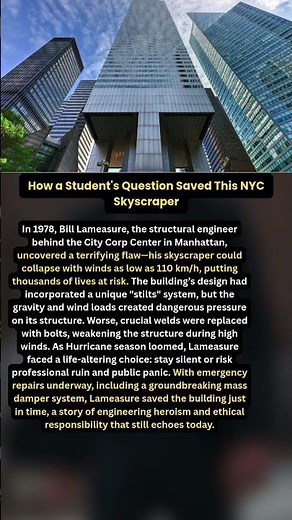 How a Student's Question Saved This NYC Skyscraper