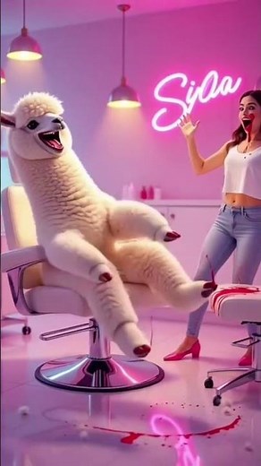 “When Alpaca Goes to the Salon 😂💅 | Funniest AI Animation Ever!”
