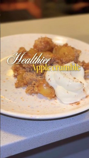 Healthier Apple Crumble Recipe 🍎🥧✨ #recipe #healthy #easyrecipe #dessert