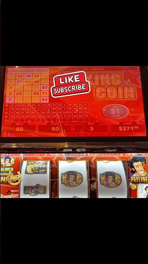 My Biggest Win On King Of Coin!! #casino #gambling #vgt #slot #redscreen
