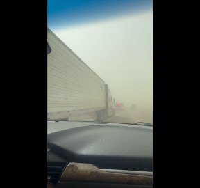 Vehicles in Flames as Dust Storm Causes Chaos on New Mexico Highway