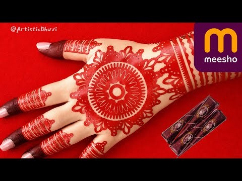 How to apply mehndi stickers on hands #mehndi #viral #video #mehndidesign #henna ‪@MehandiArtForYou‬