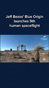 64K views · 499 reactions | Jeff Bezos' Blue Origin launched its ninth human spaceflight, NS-28, from Launch Site One in West Texas on Friday. Find more: cnb.cx/3Zj6YoN | CNBC | Facebook