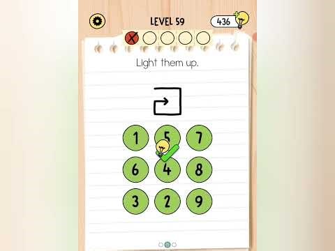 Brain Test 5 Level 59 Gameplay – Full Walkthrough & Answers | Fill the boxes