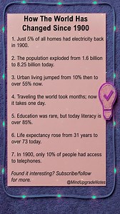 How the world has changed since 1900. #historyfacts | Brighten Your Mind