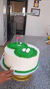 How to make a golf cake #cakedecorating #golfcake #golf #buttercreamcakes #cake #tutorial