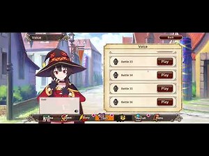 KonoSuba : Fantastic Days - Megumin Game Voice Lines (beginners packet)