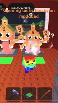 Day 1: opening lucky blocks modded