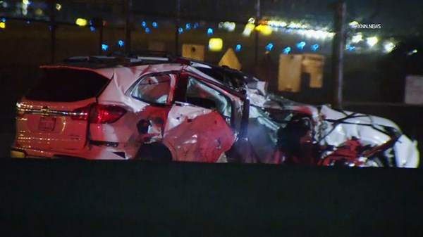 1 killed in crash involving Caltrans truck on SB 405 Freeway in Irvine