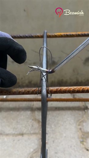 Strong rebar tie trick 🔩 #easy #rebar #tie #trick