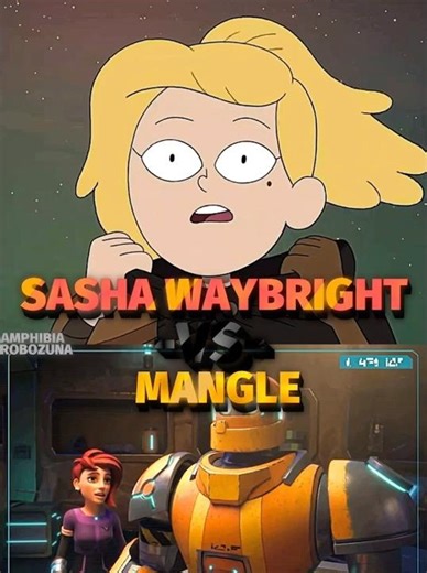 Sasha Waybright vs Mangle #amphibia #robot #netflix #disney #wisedit