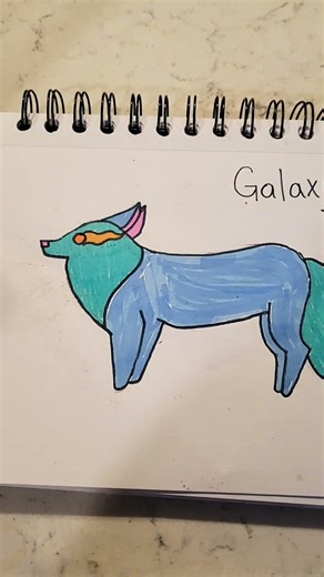 Galaxy wolf/fox #art #animal