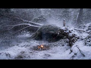 I Built a Survival Shelter & Slept Outside in −16°C | Winter Bushcraft