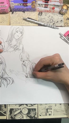 Manga bakemonogatari p2#drawing #art #manga