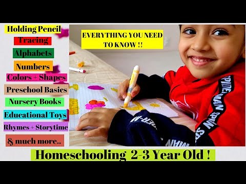 How and what to teach 2-3 year old at home | Homeschooling 2- 3 year old | Preschool Learning