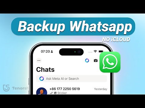 How to Backup WhatsApp on iPhone Without iCloud? 2025 - 3 Ways