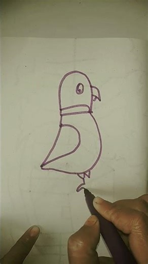 parrot 🦜 drawing 5 number using drawing#reels #astrolessons #drawingtutorials #art #trending #viral