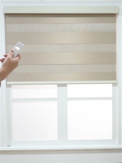 Zebra Shades with Motorized Lift | Quick View | SenseBlinds