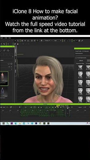 iClone 8 How to make facial animation? #iclone #facial #expression #animation #tutorial