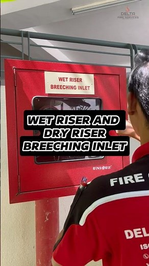 Dry and wet riser breeching inlet. #fire #didyouknow #study #fireaction #firesafety #fireprevention