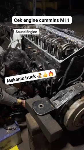 Jhon Cena on Instagram: "Cek engine diesel cummins M11🧑‍🔧👍🔥 #reels #enginediesel #videofyp #cumminsM11 #mekaniktruk #jhoncena #jangkauanluas #semuaorang"