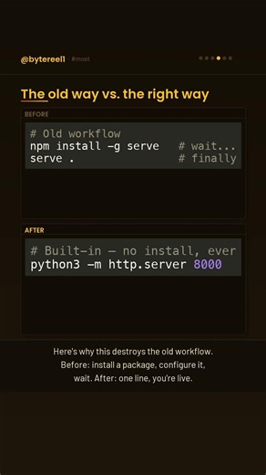 Most devs don't know their terminal has a built-in HTTP server — here's why it matters