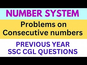Numbers system // problems on consecutive numbers @Educare9mathsacademy