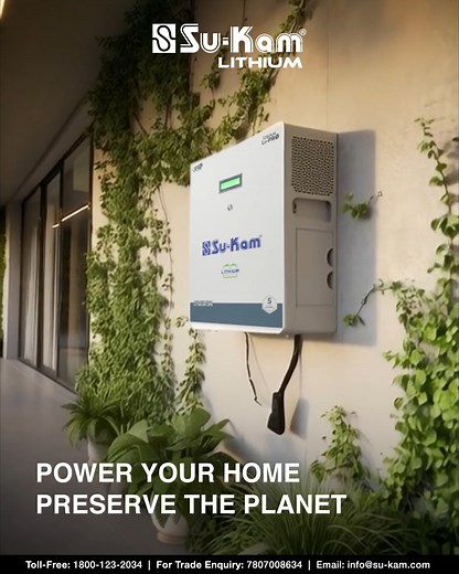 Power cuts shouldn’t slow life down. The Su-Kam LI Pro 1250 gives you steady backup with advanced lithium technology that charges fast and lasts for years. It’s compact, quiet and built to handle whatever your home or office throws at it. Reliable power, lower maintenance, zero stress. #SuKam #LIPro1250 #PowerBackup #SmartEnergy | Su-Kam Power Systems Ltd