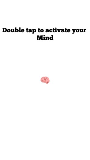 Double Tap to Activate Your Mind 🧠✨ | Try This Challenge