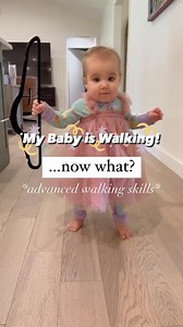 👣 Once you have a new walker most of their time over the next few weeks and months will be focused on refining their walking pattern and gaining more advanced walking skills such as: - walking over different surfaces (grass, gravel, carpet, hard floor, etc) - Managing small thresholds and steps (like stepping through a doorway or stepping from the sidewalk to the grass, etc) - Walking, squatting to get an object and then returning to stand and continuing to walk without falling - Walking while 