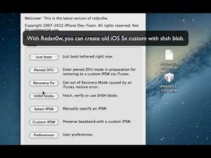 Create old iOS 5x custom SHSH Blob