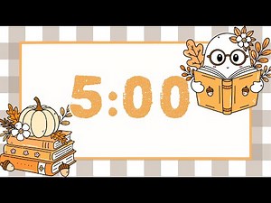 Cute Ghost Halloween Timer – 5 Minute Classroom Countdown with Time’s Up Sound