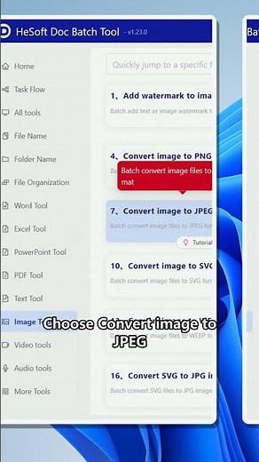Batch convert multiple image formats to JPEG on Windows
