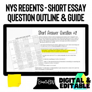 NYS Regents Short Essay Question Outline Guide