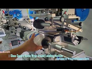 Semi Automatic Square Bottle Sticker Labeling Machine