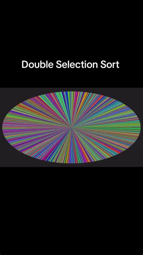 Part 45 | How algorithms think: Double Selection Sort #algorithms #sorting #computerscience #satisfyingvideos #fyp