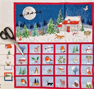 Easy Fold up Christmas Advent Calendar Panel - Make Your Own Santa Countdown Calendar - Etsy UK