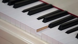 Playing piano itself, invisible piano player