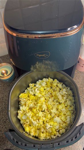 Popcorn in Air Fryer | Popcorn Easy Recipe #airfryerrecipes #food #shorts #ytshorts #popcorn #viral