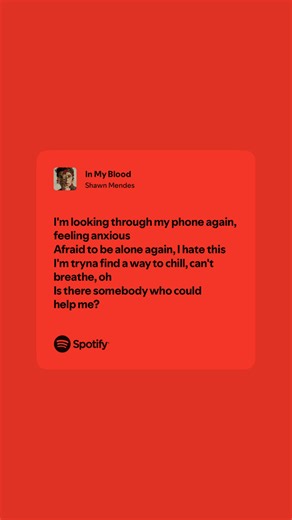 Daily Hurt Songs *21 ❤️‍🩹 1 Song that hurts. Every day. In My Blood-Shawn Mendes #speedup #lyricssongs #speedupsongs #lyrics #sadlyrics