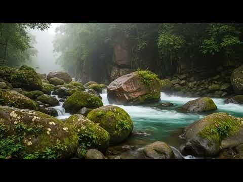 Natural sounds Calming Forest Ambience & Beautiful Stream Sounds for Peaceful Sleep,ASMR Study Focus