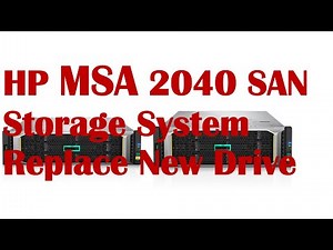 HP MSA 2040 SAN storage system replace new drive | in Tamil