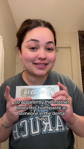 Replying to @Madina | D3 in nyc testing out apparently everyones favorite toothpaste 😅 #toothpastehack #toothpastereviews #marvistoothpaste #oralhealth #oralhealthcare #frenchpharmacy #frenchpharmacyfinds #dentalhealth #oralhealthtips