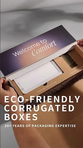 Eco-Friendly Corrugated Boxes | Honeycomb Cushioning ✨