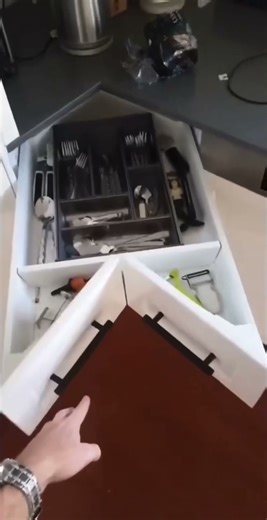 ENHANCE Your Kitchen| Kitchen Corner Storage Solutions Organization #shorts #kitchen