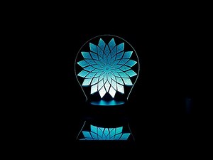 How to Make an Edge Lit LED Mandala Light