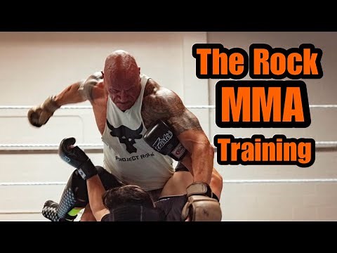 Dwayne Johnson MMA Training For The Smashing Machine