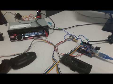 JVC head unit Peugeot steering wheel remote control via arduino and DFplayer DIY